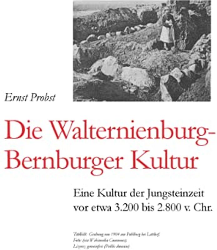 Die Walternienburg-Bernburger Kultur: Eine Kultur der Jungsteinzeit vor etwa 3.200 bis 2.800 v. Chr. (Bücher von Ernst Probst über die Steinzeit)