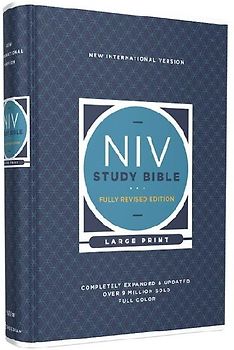 NIV Study Bible, Fully Revised Edition, Large Print, Hardcover, Red Letter, Comfort Print