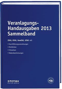 Veranlagungs-Handausgaben 2013 Sammelband