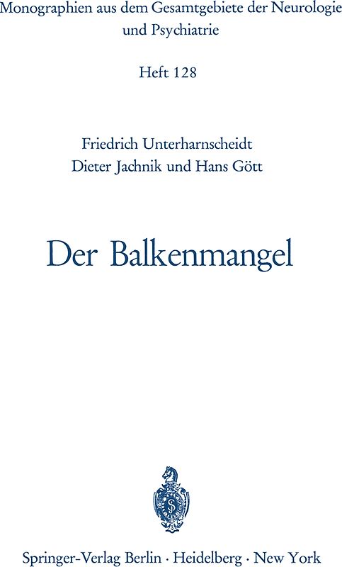 Der Balkenmangel