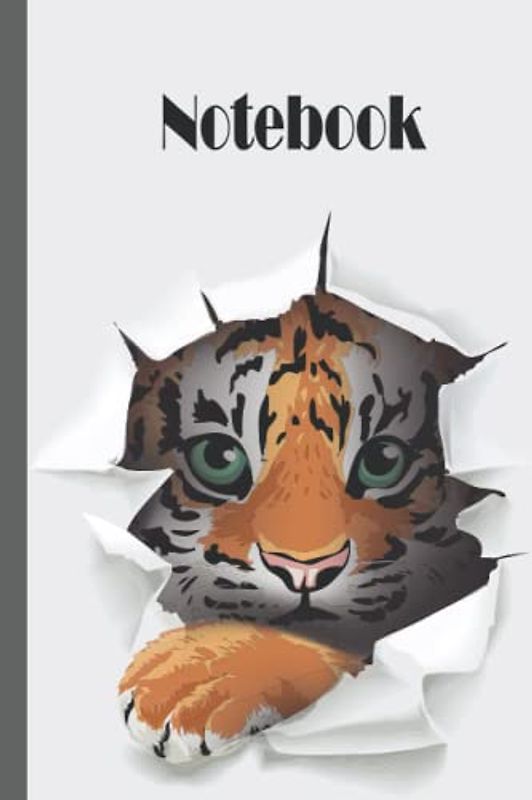 Tiger Notebook: Tiger Notebook Wide Ruled,Lined Paper Notebook for School, Students,Gift for Kids, Boys, Girls, Teens, ,Tigers notebook,Tigers lover