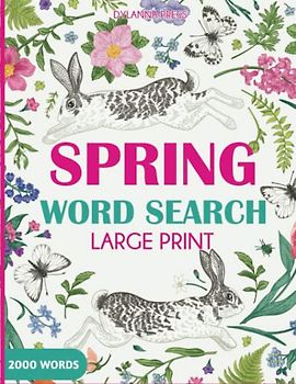 Spring Word Search Large Print: Fun and Challenging Word Find Puzzles for Adults