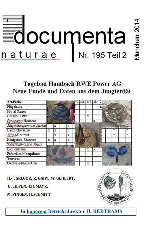 Tagebau Hambach RWE Power AG - Neue Funde und Daten aus dem Jungtertiär