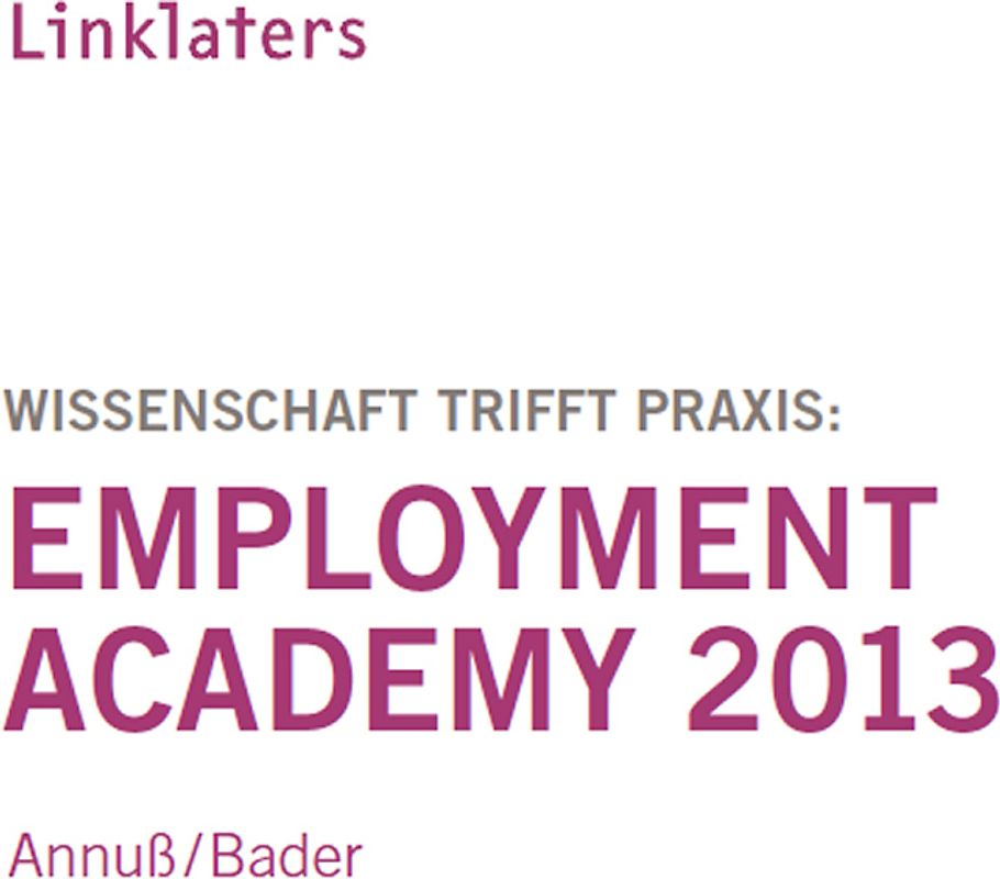Linklaters Employment Academy 2013