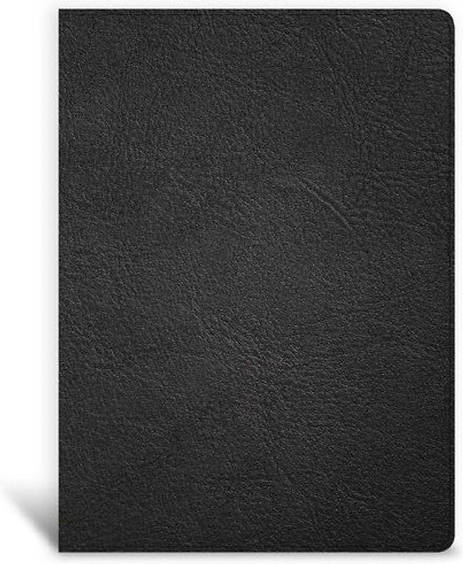 KJV Single-Column Wide-Margin Bible, Holman Handcrafted Collection, Black Premium Goatskin
