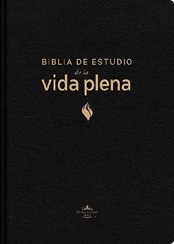 Rvr60, Biblia de Estudio de la Vida Plena, Edición Clásica, Piel Fabricada, Negro, Palabras de Jesús En Rojo, Comfort Print