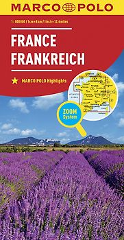 MARCO POLO Länderkarte Frankreich 1:800.000