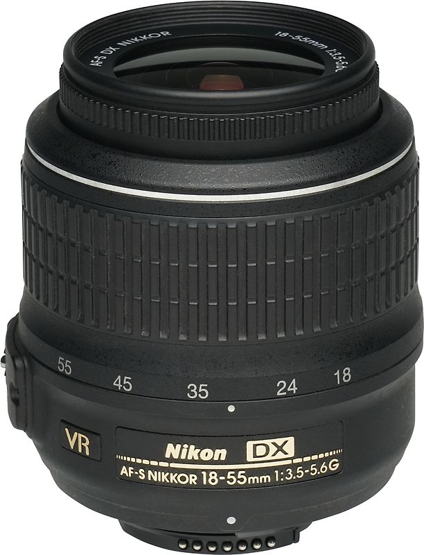 Nikon AF-S DX NIKKOR 18-55 mm F3.5-5.6 G VR 52 mm Filtergewinde (Nikon F Anschluss) schwarz