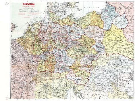 Historische Karte: Deutschland 1942