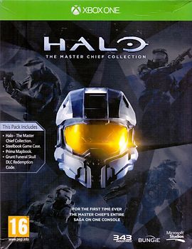 Halo [The Master Chief Collection, Limited Edition, inkl. Halo: Combat Evolved Anniversary, Halo 2: Anniversary, Halo 3 und Halo 4, Steelbook & Map Book, Internationale Version] Xbox One