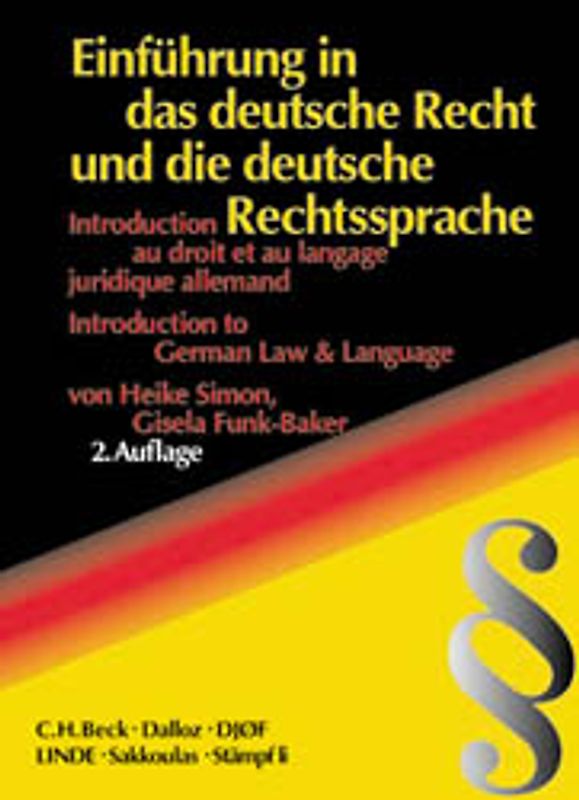 Einführung in das deutsche Recht und die deutsche Rechtssprache