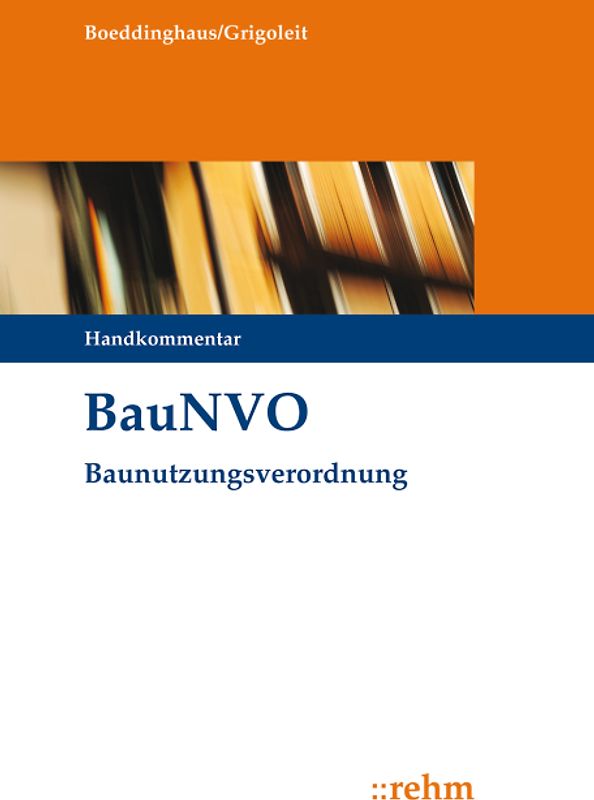 BauNVO - Baunutzungsverordnung