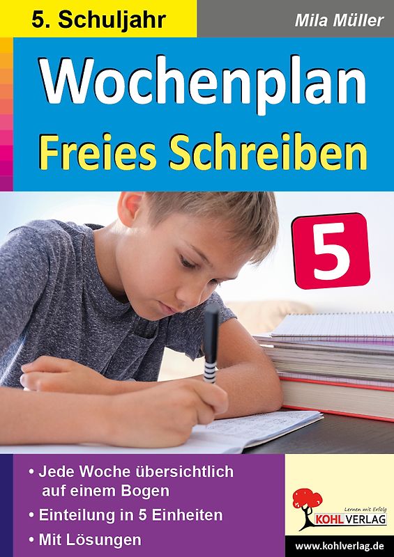 Wochenplan Freies Schreiben / Klasse 5