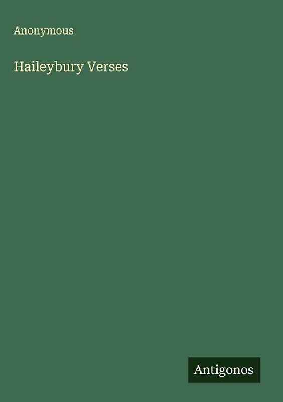 Haileybury Verses
