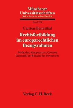 Rechtsfortbildung im europarechtlichen Bezugsrahmen