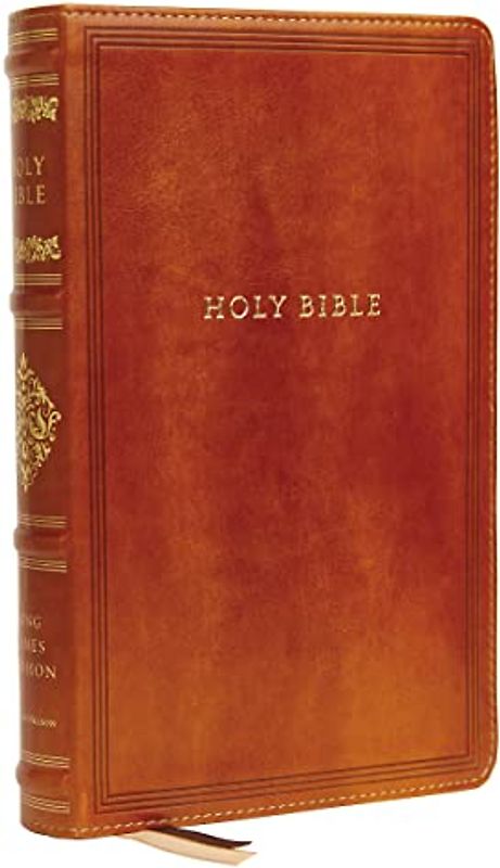 Kjv, Sovereign Collection Bible, Personal Size, Leathersoft, Brown, Red Letter Edition, Comfort Print