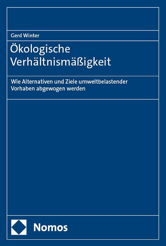 Ökologische Verhältnismäßigkeit