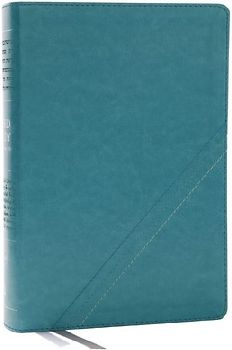 NKJV, Word Study Reference Bible, Leathersoft, Turquoise, Red Letter, Comfort Print