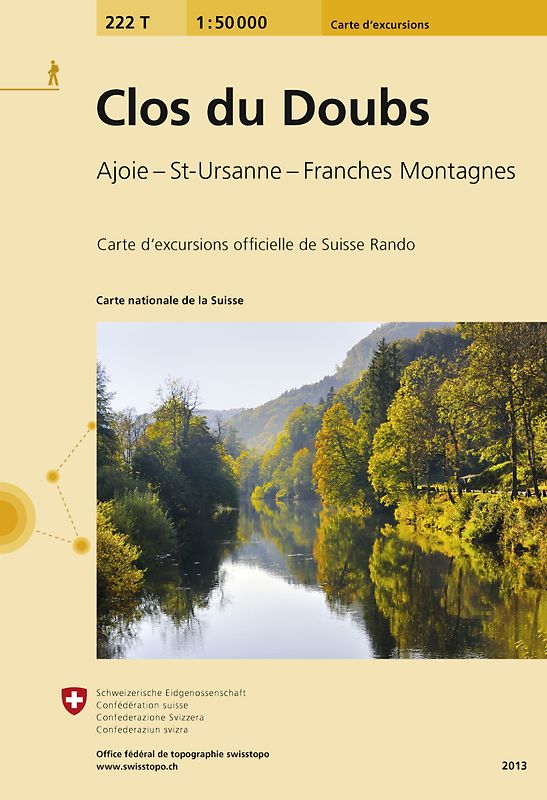 222T Clos du Doubs Wanderkarte