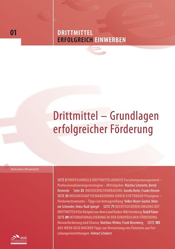 Drittmittel erfolgreich einwerben – Heft 1