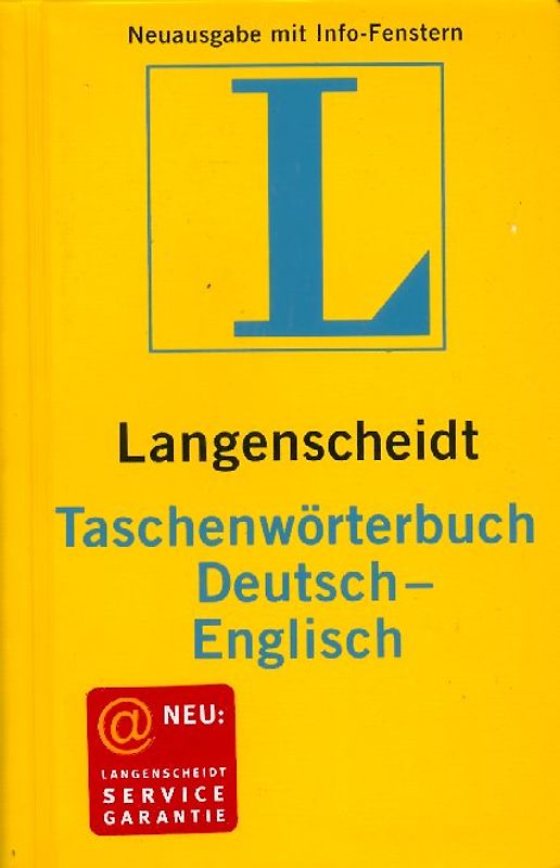 Langenscheidt Taschenwörterbücher. Deutsch-Englisch