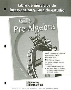 Pre-Algebra Libro de Ejercicios de Intervencion y Guia de Estudio