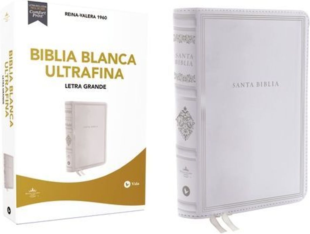 Rvr60, Santa Biblia, Letra Grande, Bodas, Bautismo, Presentación/Dedicación Y Cumpleaños, Leathersoft, Blanco, Comfort Print