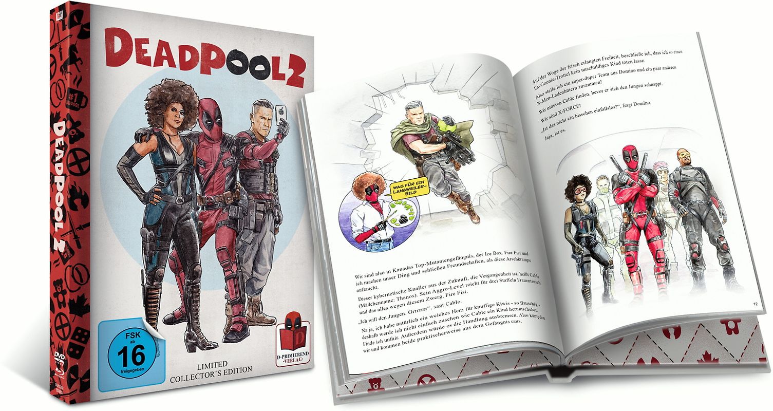 Deadpool 2 [Extended Cut, Mediabook, inkl. DVD] Blu-ray Disc