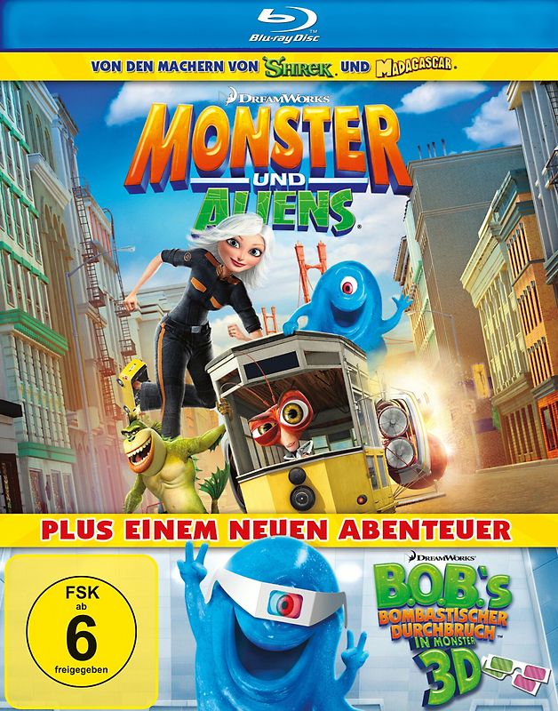 Monster und Aliens - Glibbern statt Bibbern (Monsters vs. Aliens) Blu-ray Disc