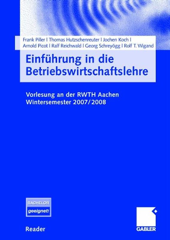 Einführung in die Betriebswirtschaftslehre