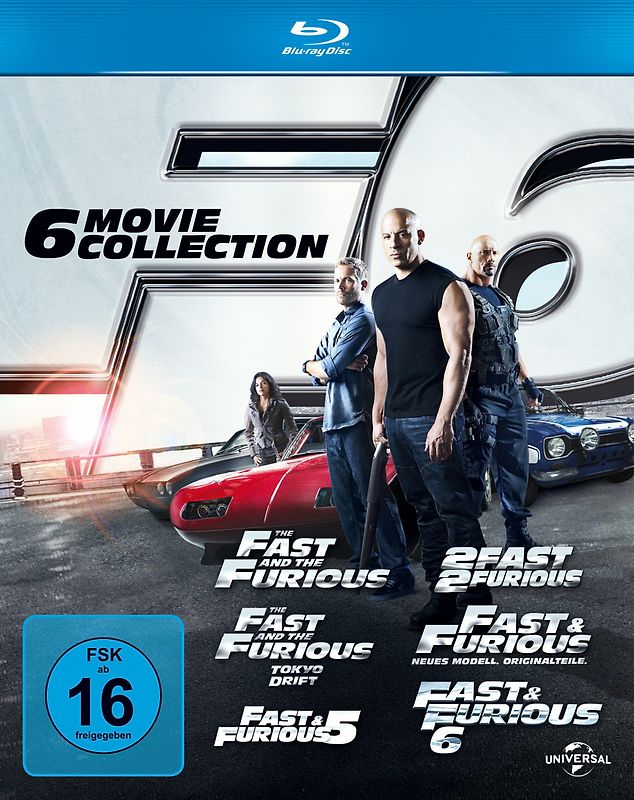 Fast & Furious 1-6 Blu-ray Disc