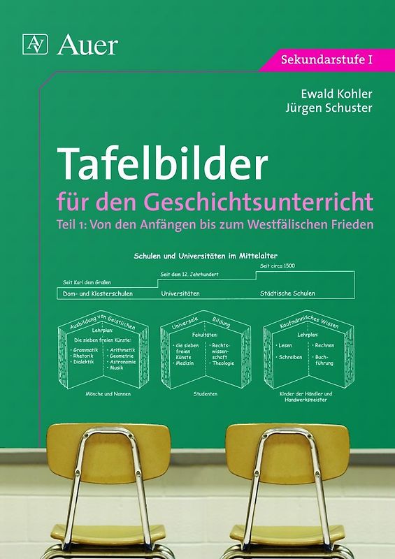 Tafelbilder für den Geschichtsunterricht, Teil 1. Von den Anfängen bis zum Westfälischen Frieden (5. bis 8. Klasse)