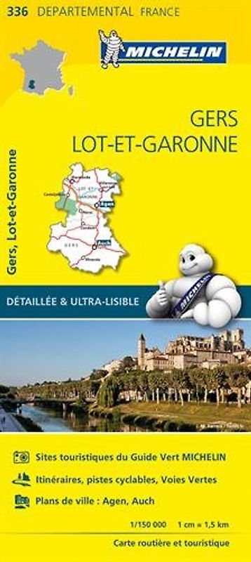 Carte Gers, Lot-et-Garonne Michelin - Collectif Michelin