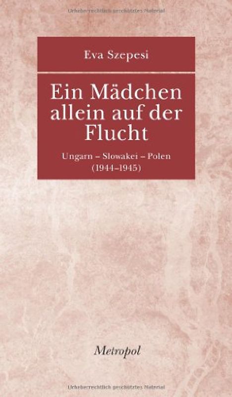 Ein Mädchen allein auf der Flucht