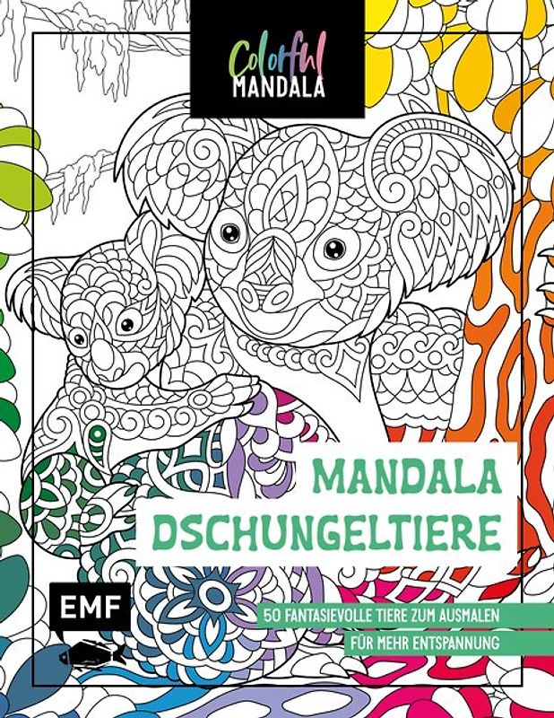 Colorful Mandala – Mandala – Dschungeltiere