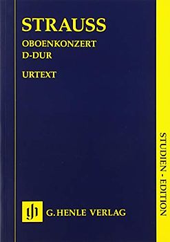 Oboenkonzert D-dur; Studien-Edition: Besetzung: Werke für Orchester, Oboenkonzerte (Studien-Editionen: Studienpartituren)