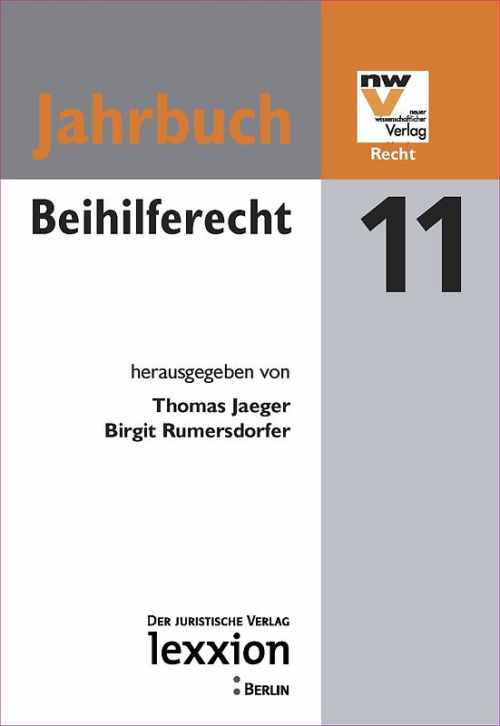Jahrbuch Beihilferecht 2011