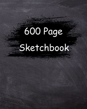 Sketchbook 600 Pages: Giant Sketchbook 600 Pages.8'' x 10''.Professional matte-finished softbound cover