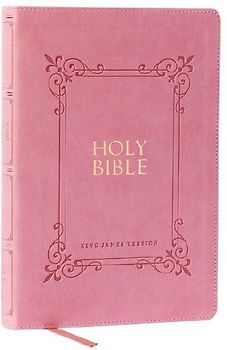 KJV Holy Bible: Large Print with 53,000 Center-Column Cross References, Pink Leathersoft, Red Letter, Comfort Print (Thumb Indexed): King James Version