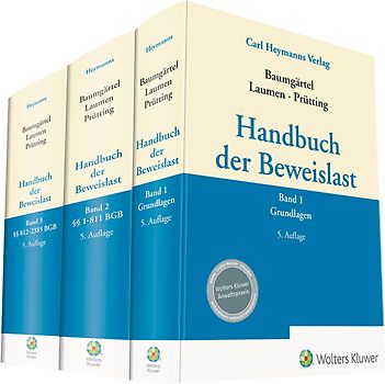 Handbuch der Beweislast (Bundle Bände 1-3)