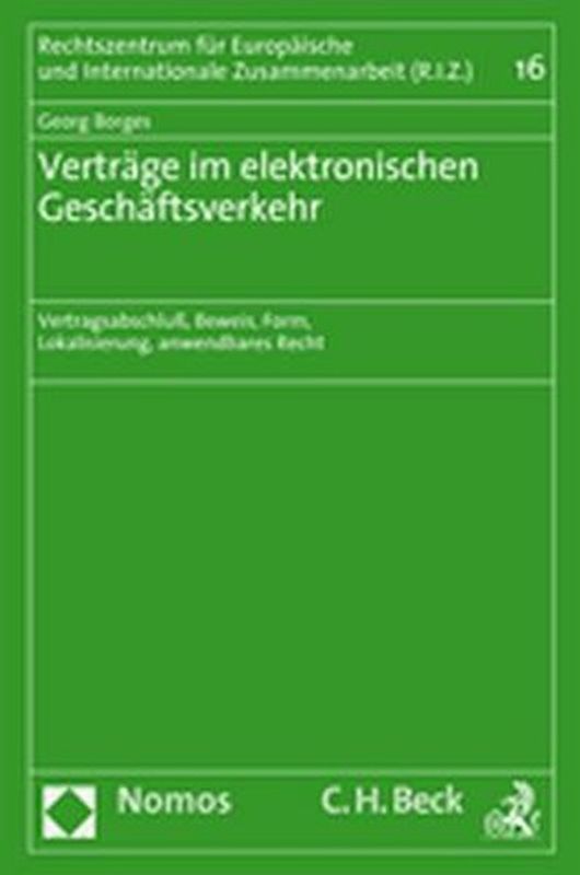 Verträge im elektronischen Geschäftsverkehr