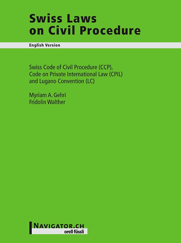 Swiss Laws on Civil Procedure