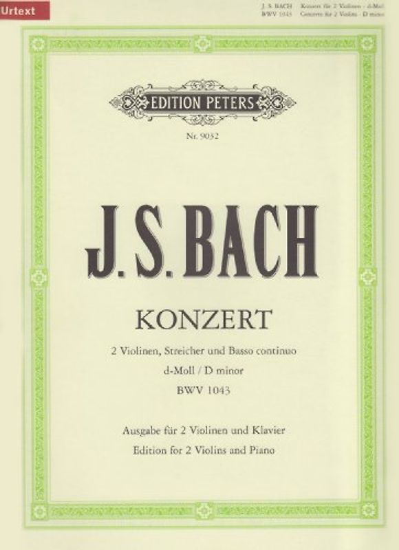 Konzert d-Moll Bwv 1043 - 2 Vl Str Bc. Violine, Klavier