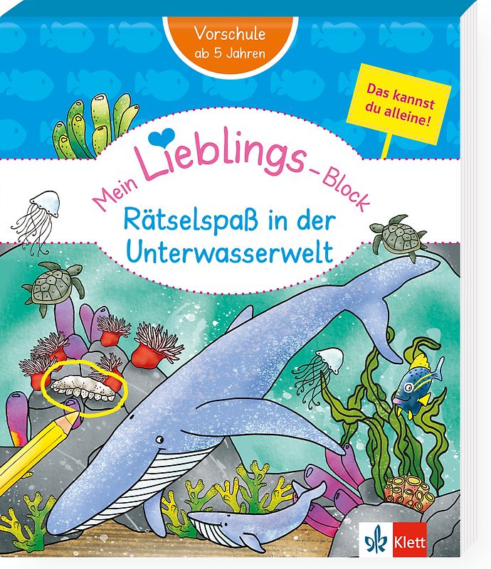 Klett Mein Lieblings-Block: Rätselspaß in der Unterwasserwelt