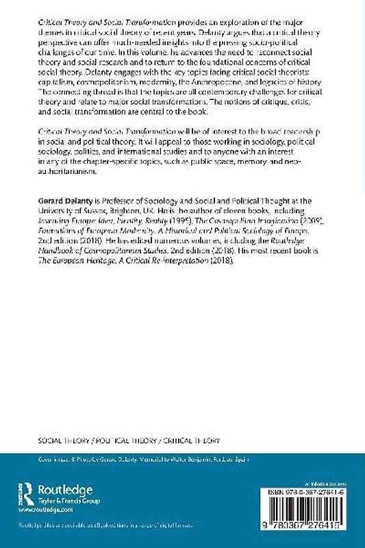 Critical Theory and Social Transformation