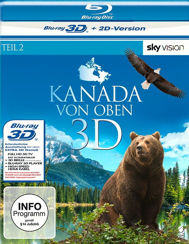 Kanada von oben - Teil 2 (SKY VISION) [3D Blu-ray + 2D Version] 3D Blu-ray Disc