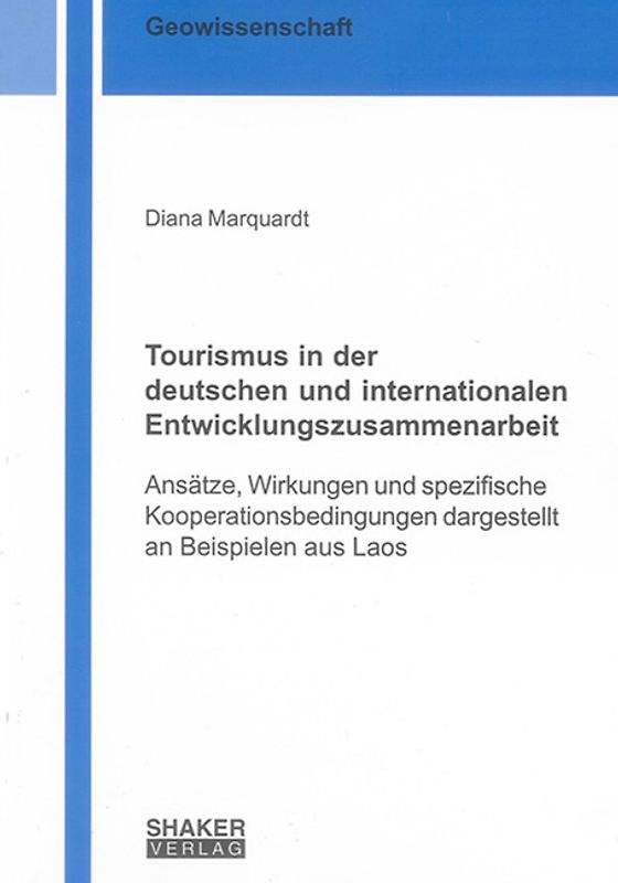 Tourismus in der deutschen und internationalen Entwicklungszusammenarbeit