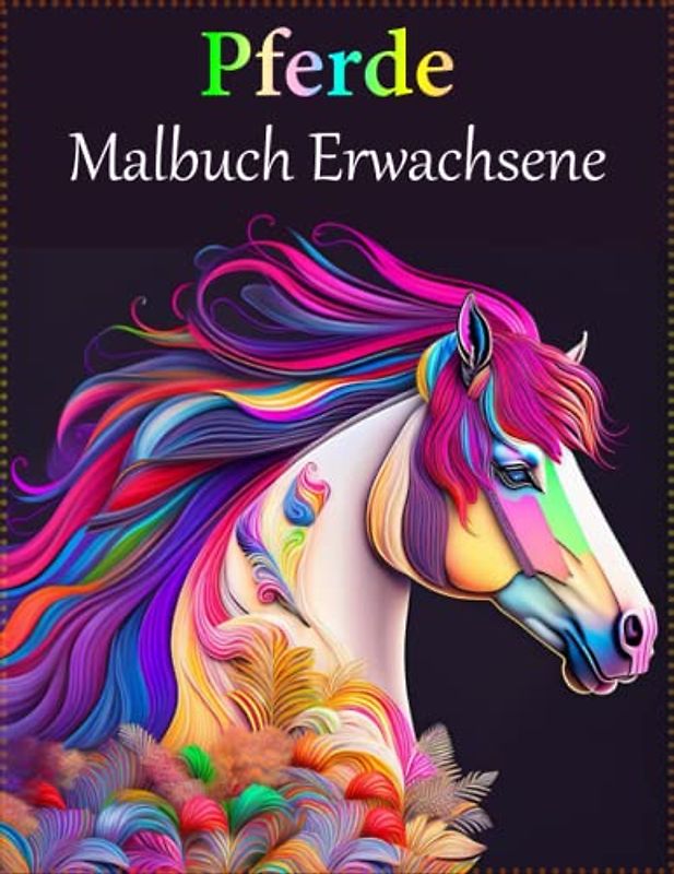 Pferde Malbuch für Erwachsene: Eine magische Welt voller Pferde - zum Ausmalen und Träumen: Stressabbau und Entspannung mit kunstvollen Pferdemotiven zum Ausmalen