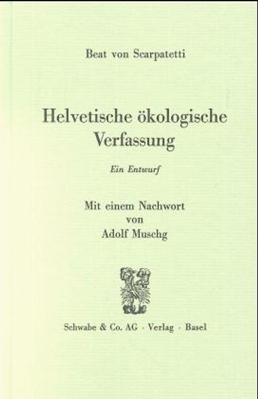Helvetische ökologische Verfassung. Constitution helvétique 1798....
