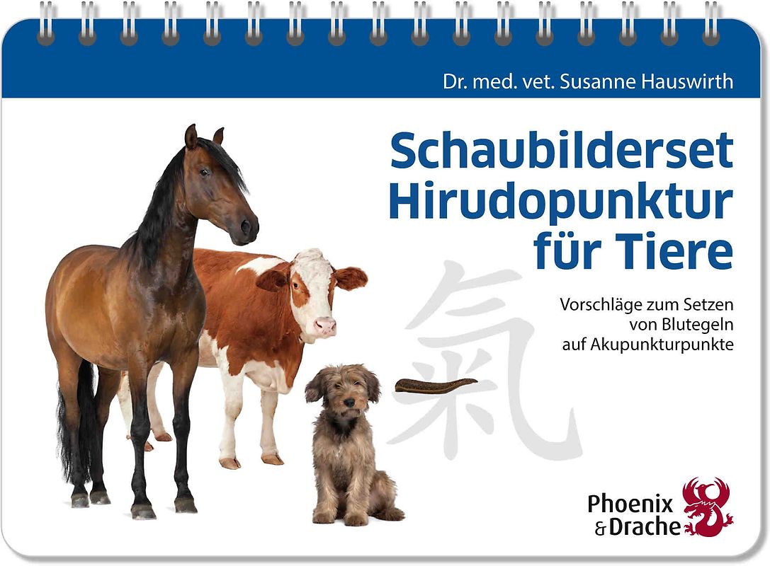 Schaubilderset Hirudopunktur für Tiere, Schweizer Ausgabe